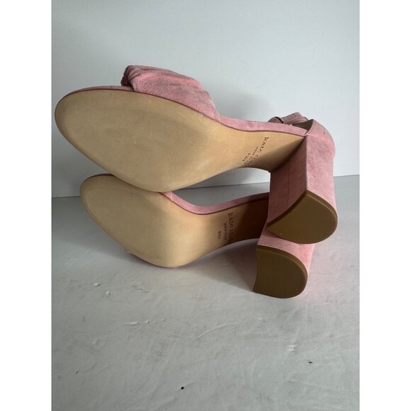 NIB Kate Spade NEW YORK Mona Pink Suede Sandals Women's Size 8.5 - Picture 8 of 8